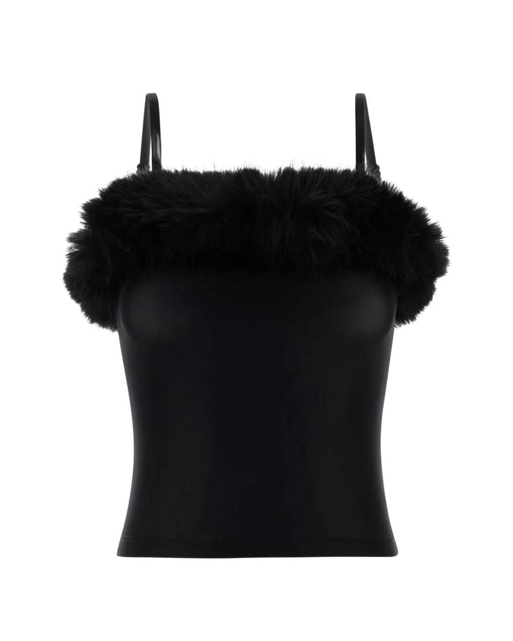 Balenciaga Strap Top in het Black