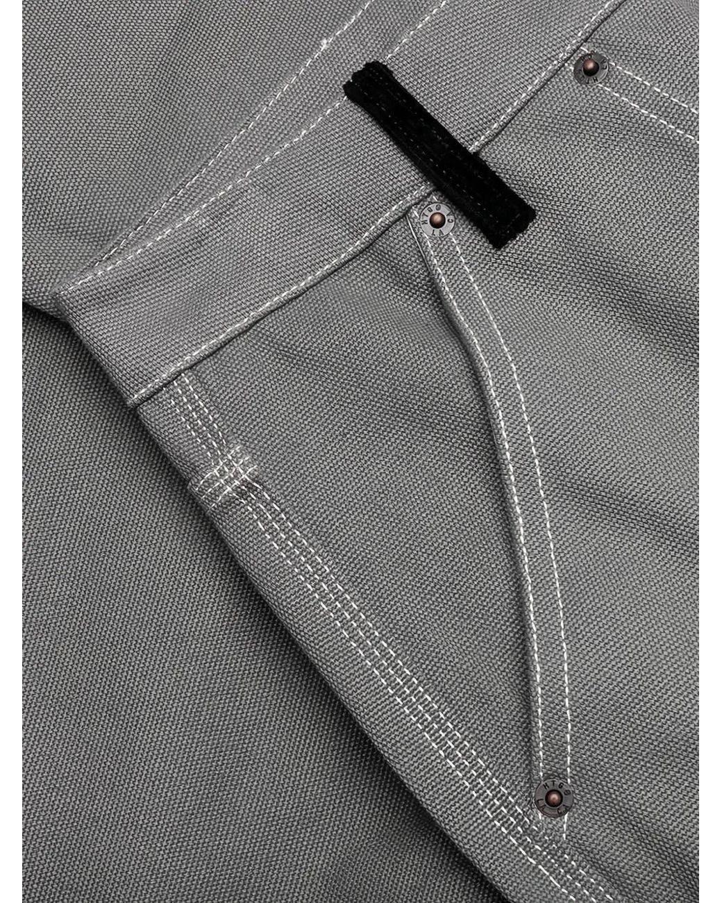 Honor The Gift Gray Logo-Print Cropped Trousers for men