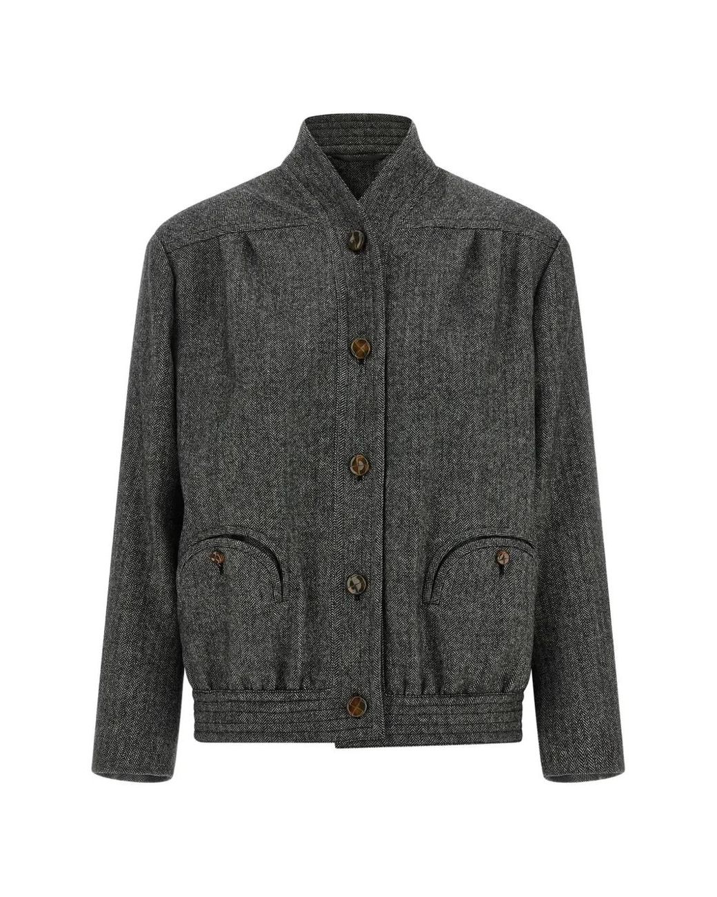 Blazé Milano Gray Coiba Smiley-Pocket Jacket