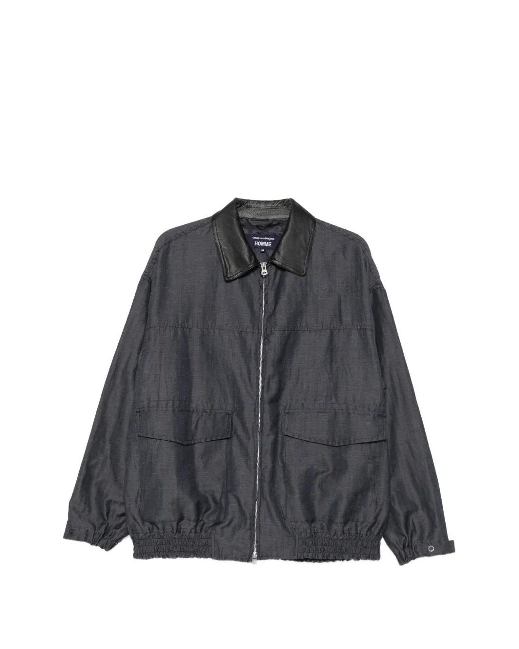Comme des Garçons Black Veste À Col En Cuir for men