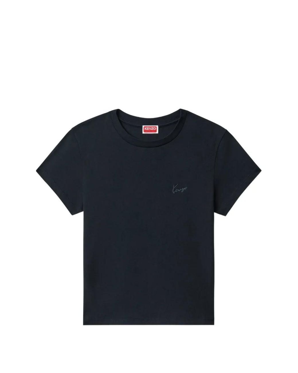KENZO Blue Signature Cotton T-Shirt
