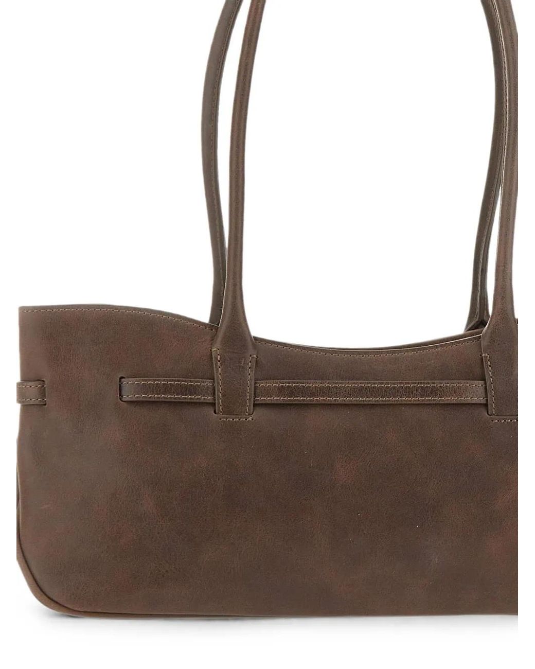 MARGE SHERWOOD Brown Grandma Used Shoulder Bag