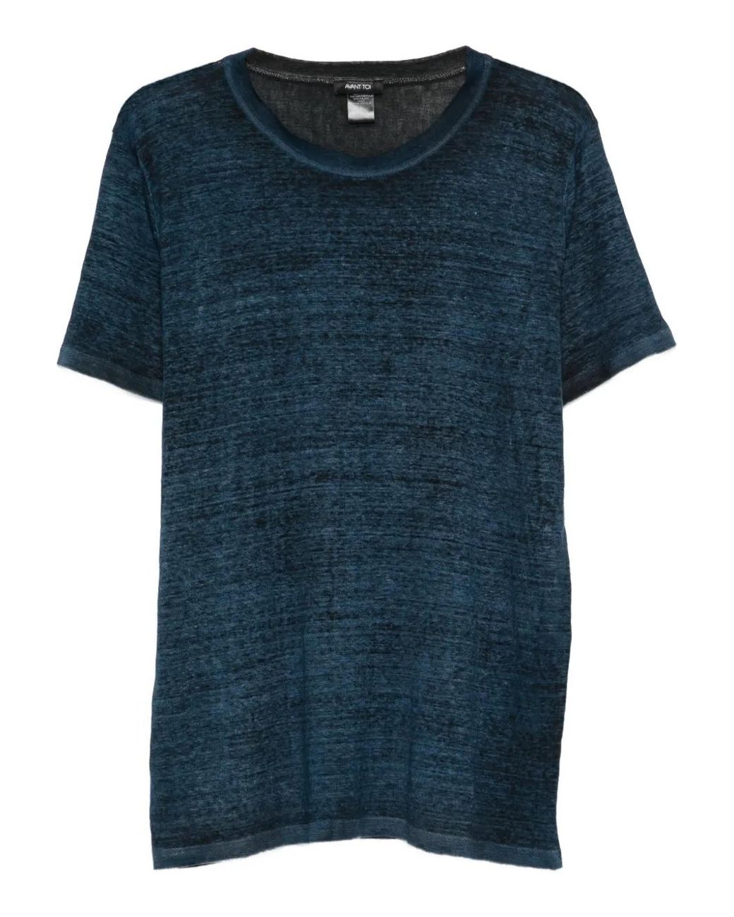 Avant Toi Blue Round-Neck T-Shirt for men