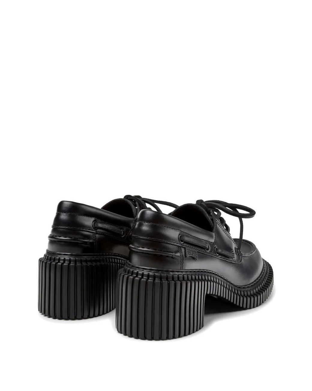 Camper Black Pix London Lace-Up Loafers