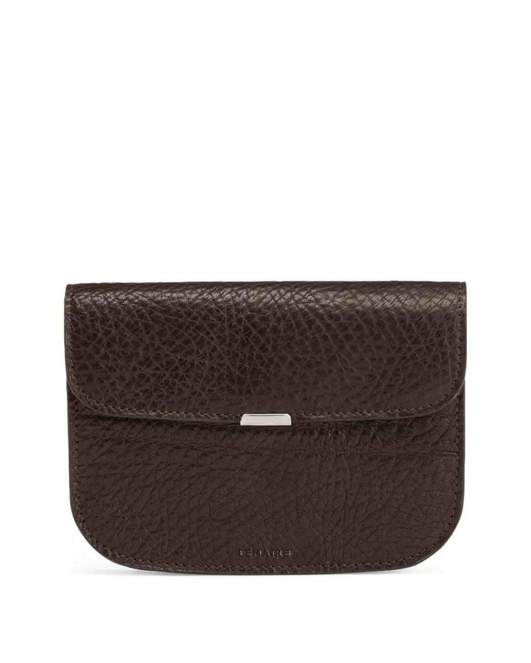 Lemaire Brown Grained-Leather Wallet