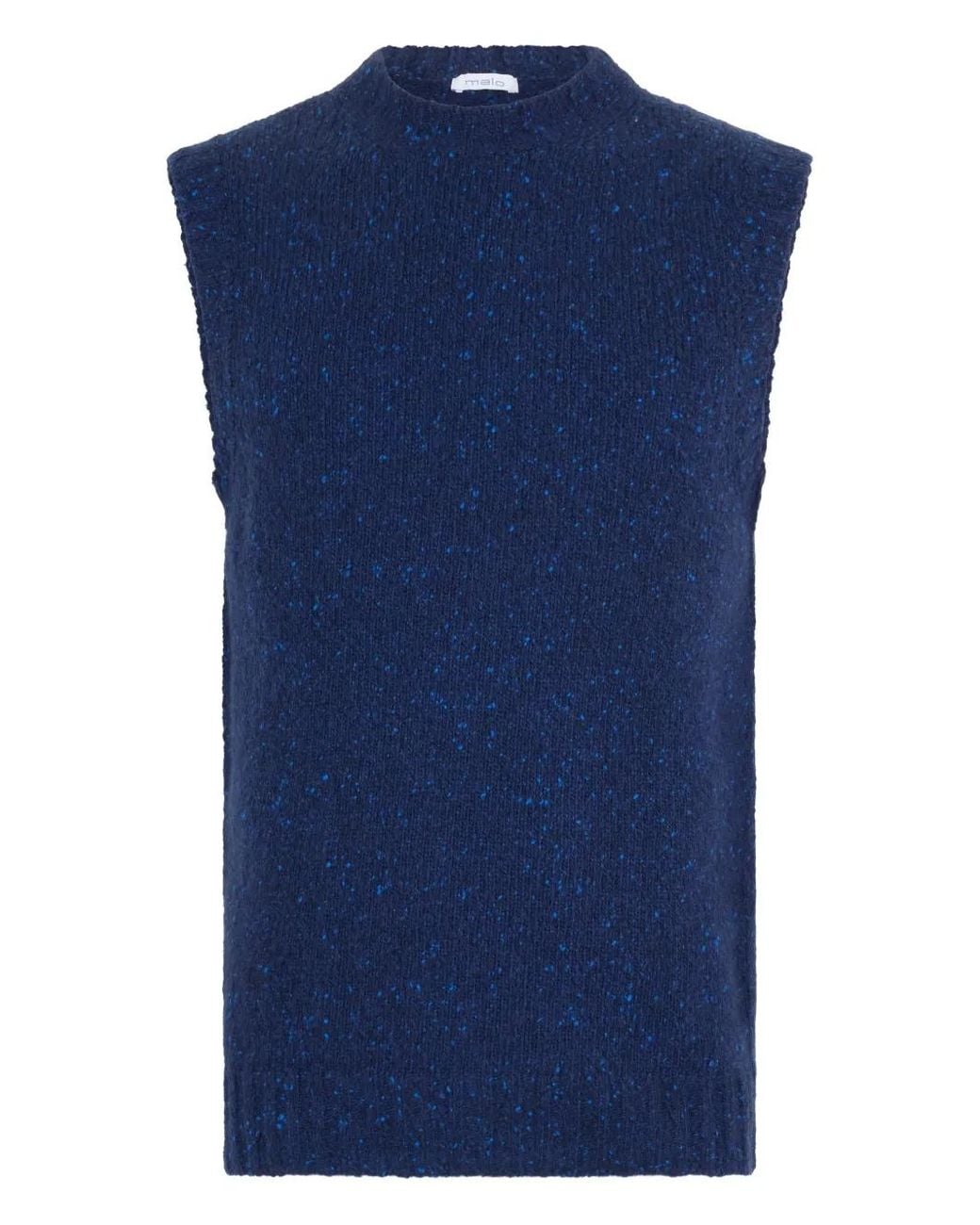 Malo Blue Sleeveless Speckled Vest for men