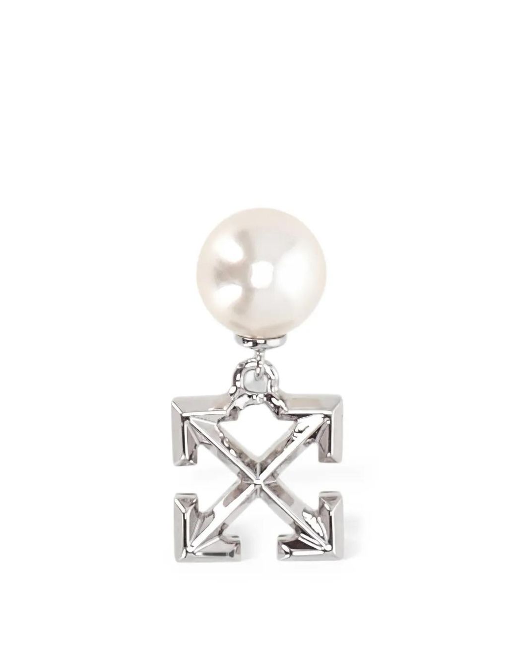 Off-White c/o Virgil Abloh White Signature-Arrows Earring for men