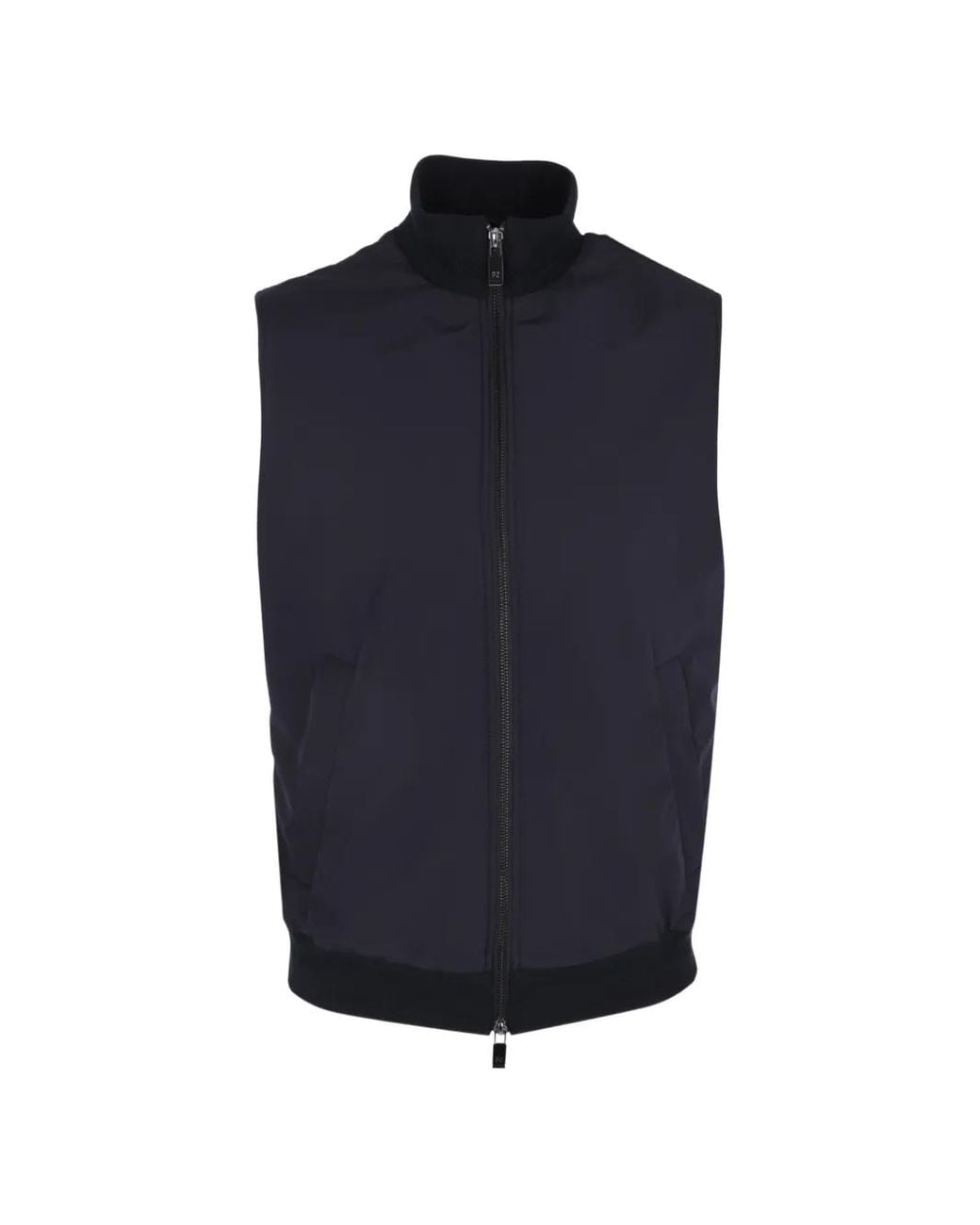 Pal Zileri Blue Zip-Up Gilet for men