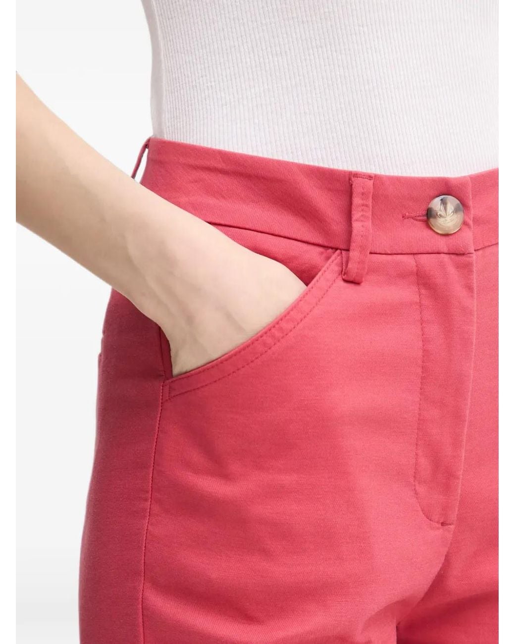 Benetton Red Welt-Pocket Trousers