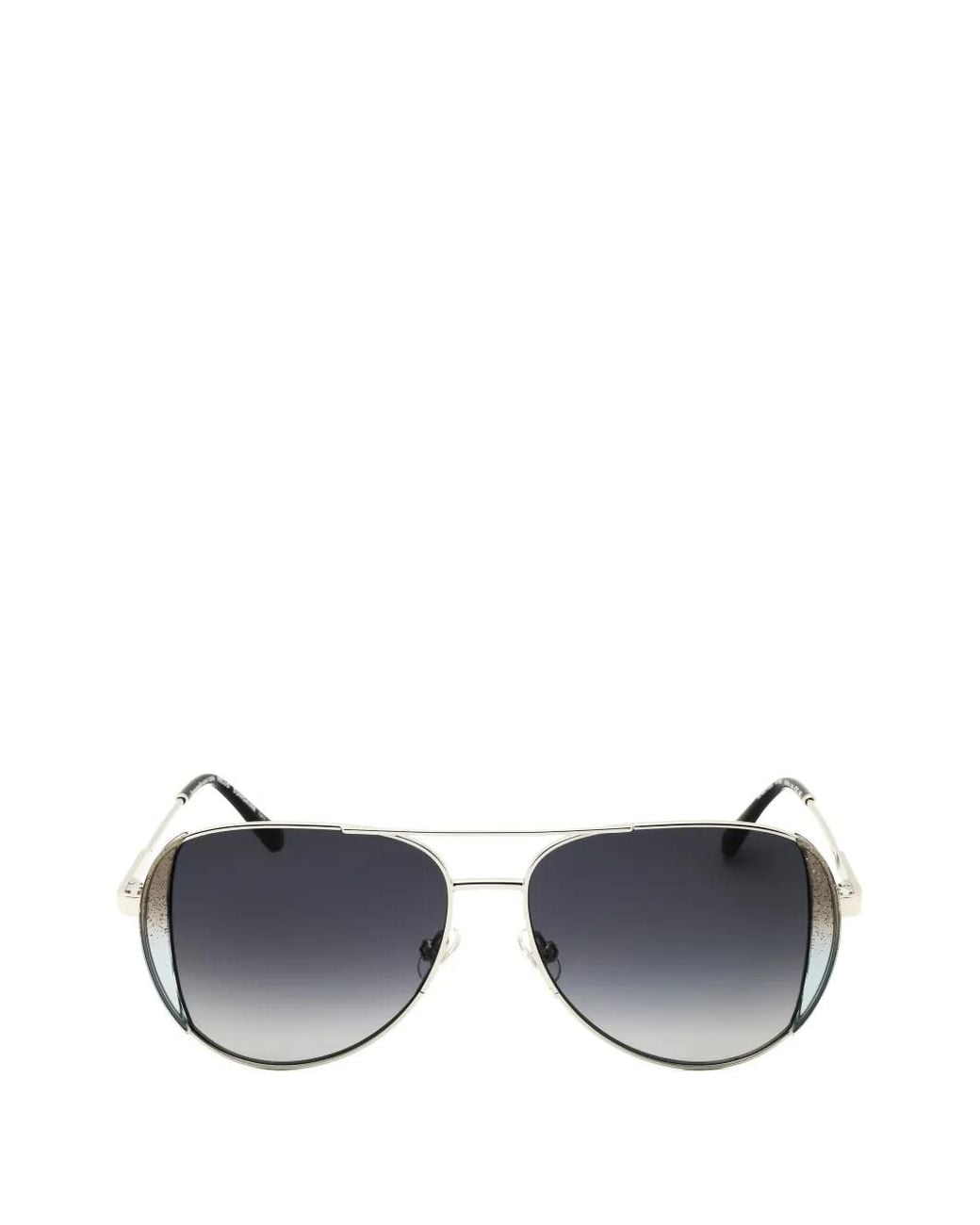 Kate Spade Blue Glitter-Detail Pilot-Frame Sunglasses