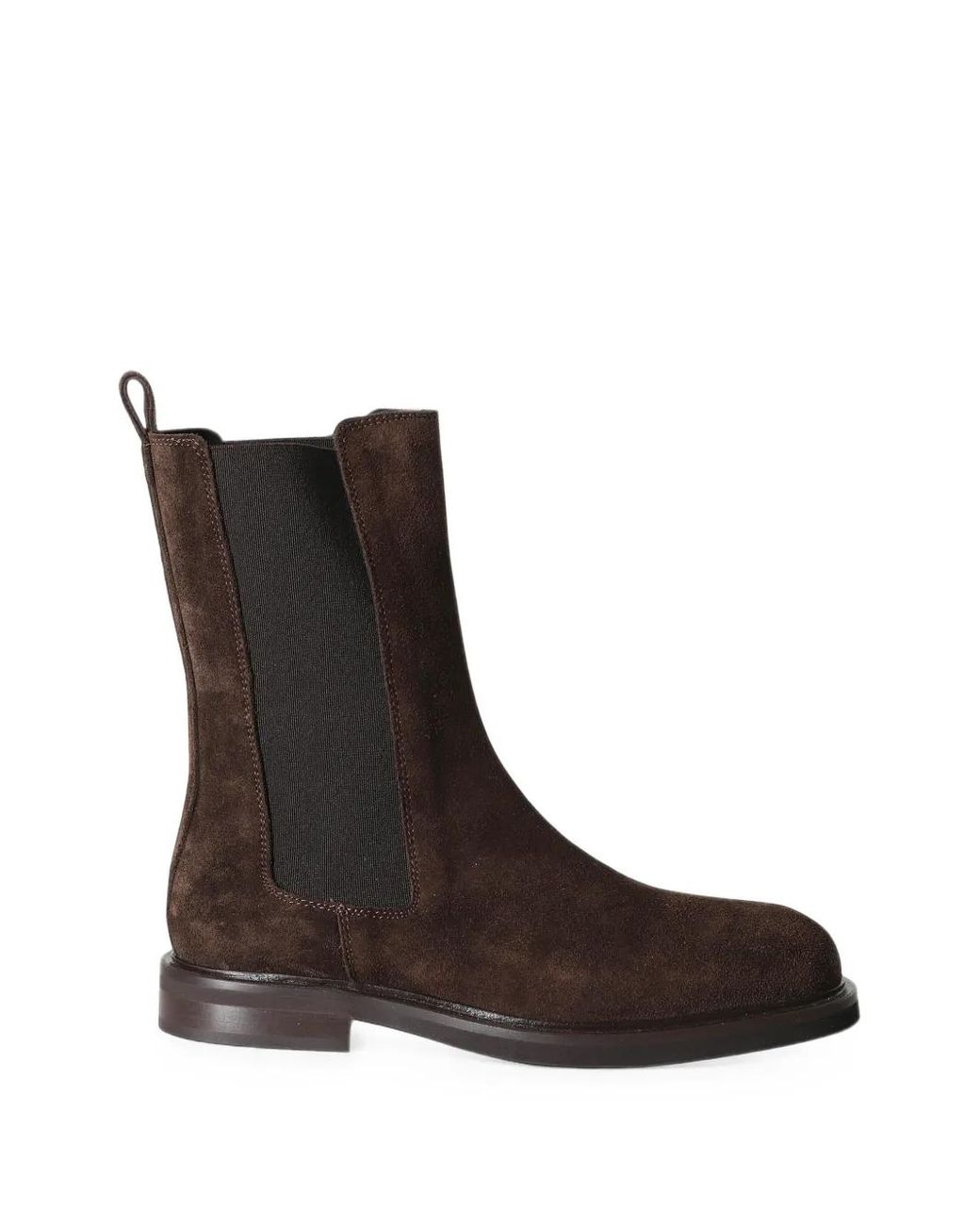 Poeve Brown Suede Chelsea Boots