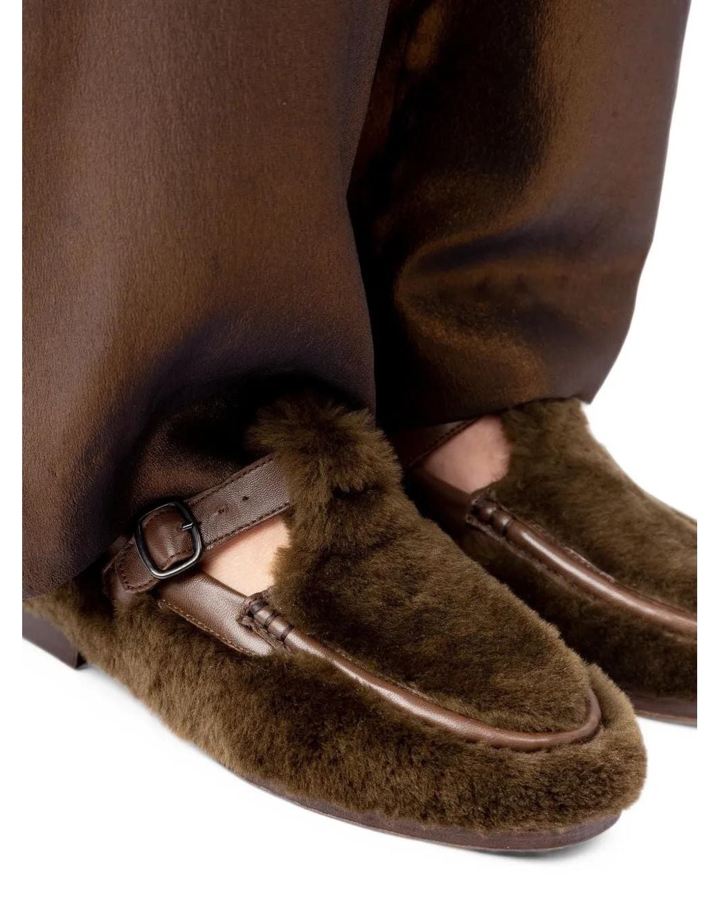 Hereu Brown Alber T-Bar Loafers
