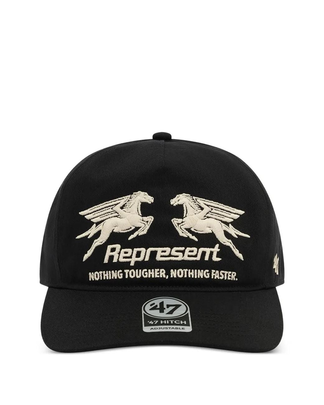 Represent Black Nothing Tougher Cotton Cap for men