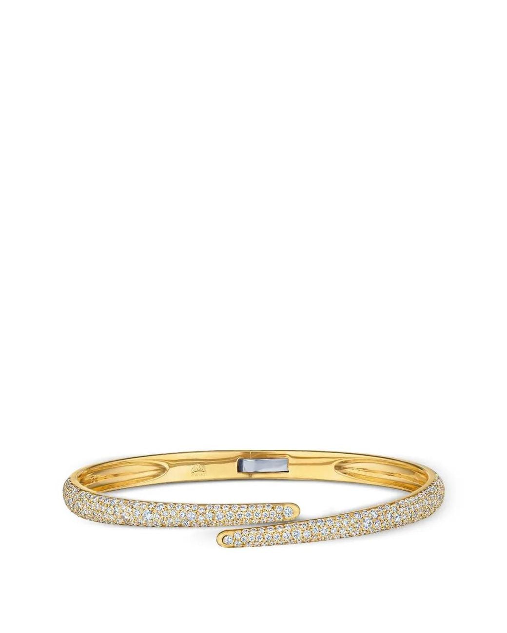 Kwiat Metallic Cobblestone Diamond Crossover Bangle