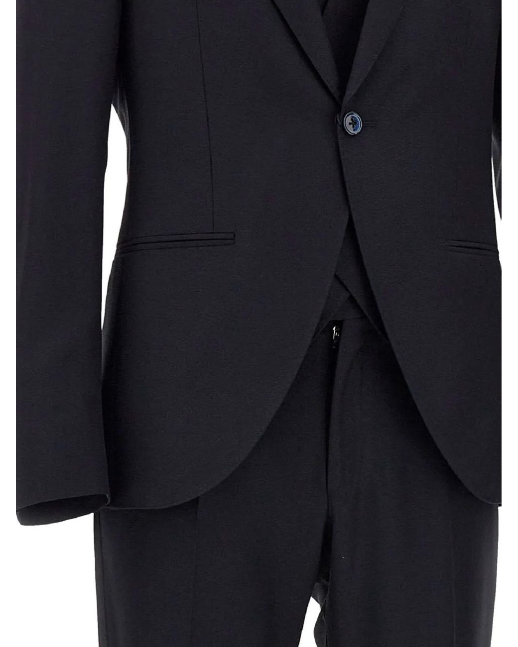 Traje Con Botones Corneliani de hombre de color Black