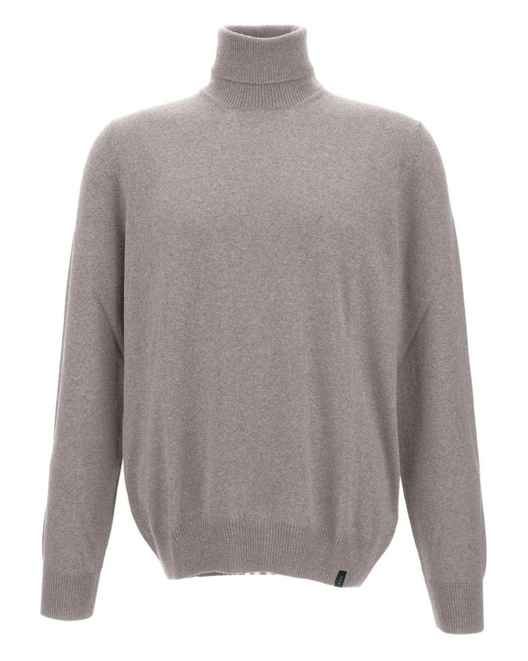 Fay Gray Turtleneck Wool Sweater for men