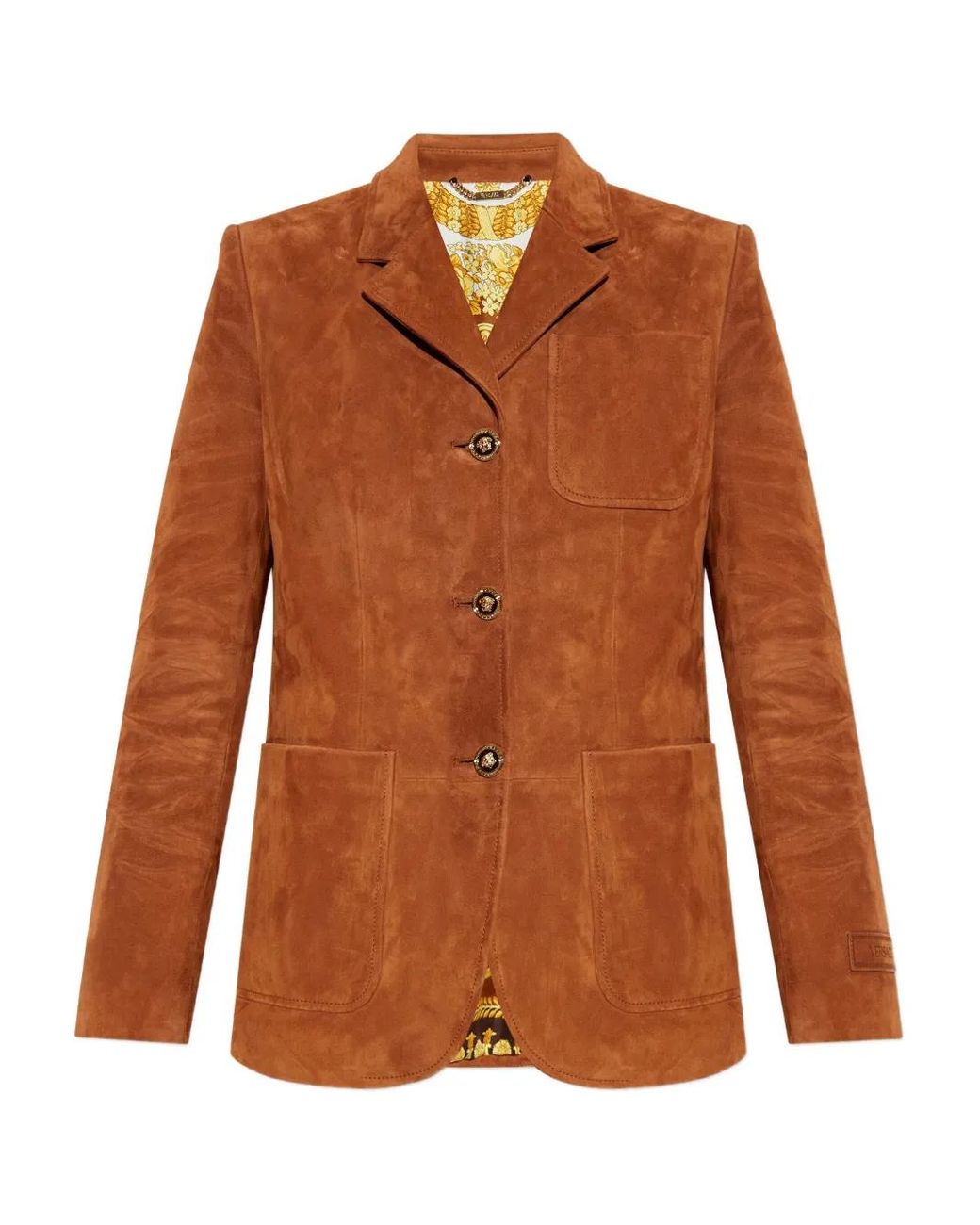 Versace Brown Suede Blazer