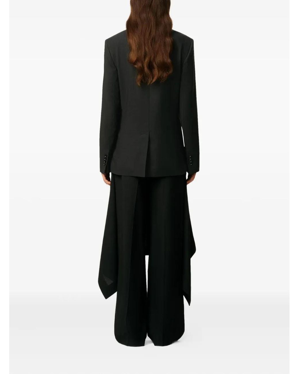 AMI Black Double-Breasted Wool Jacket