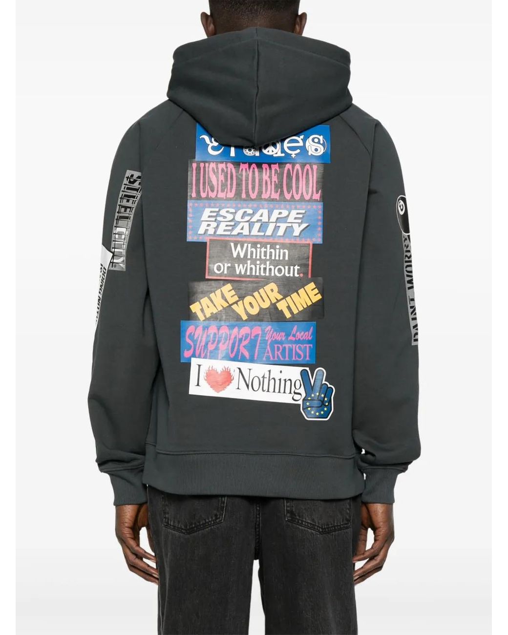 Etudes Studio Black Stickers Hoodie
