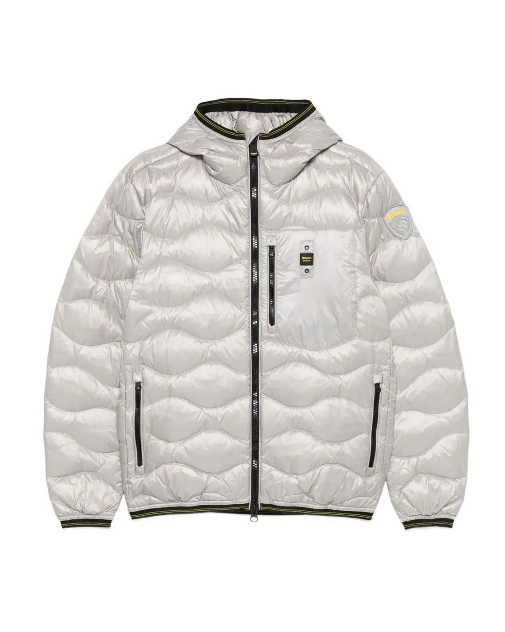Doudoune À Capuche Blauer pour homme en coloris Gray
