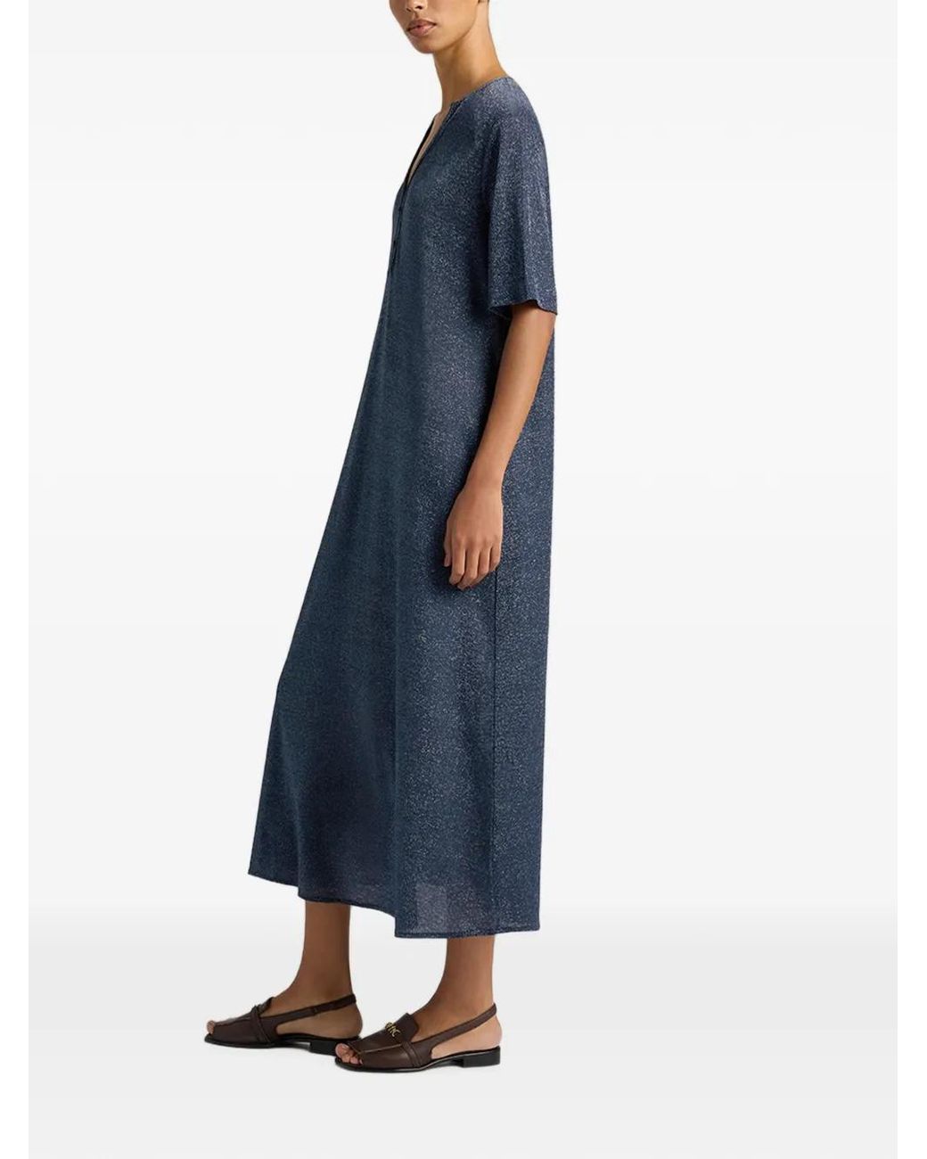 Momoní Blue Robe Penelope À Coupe Mi-Longue