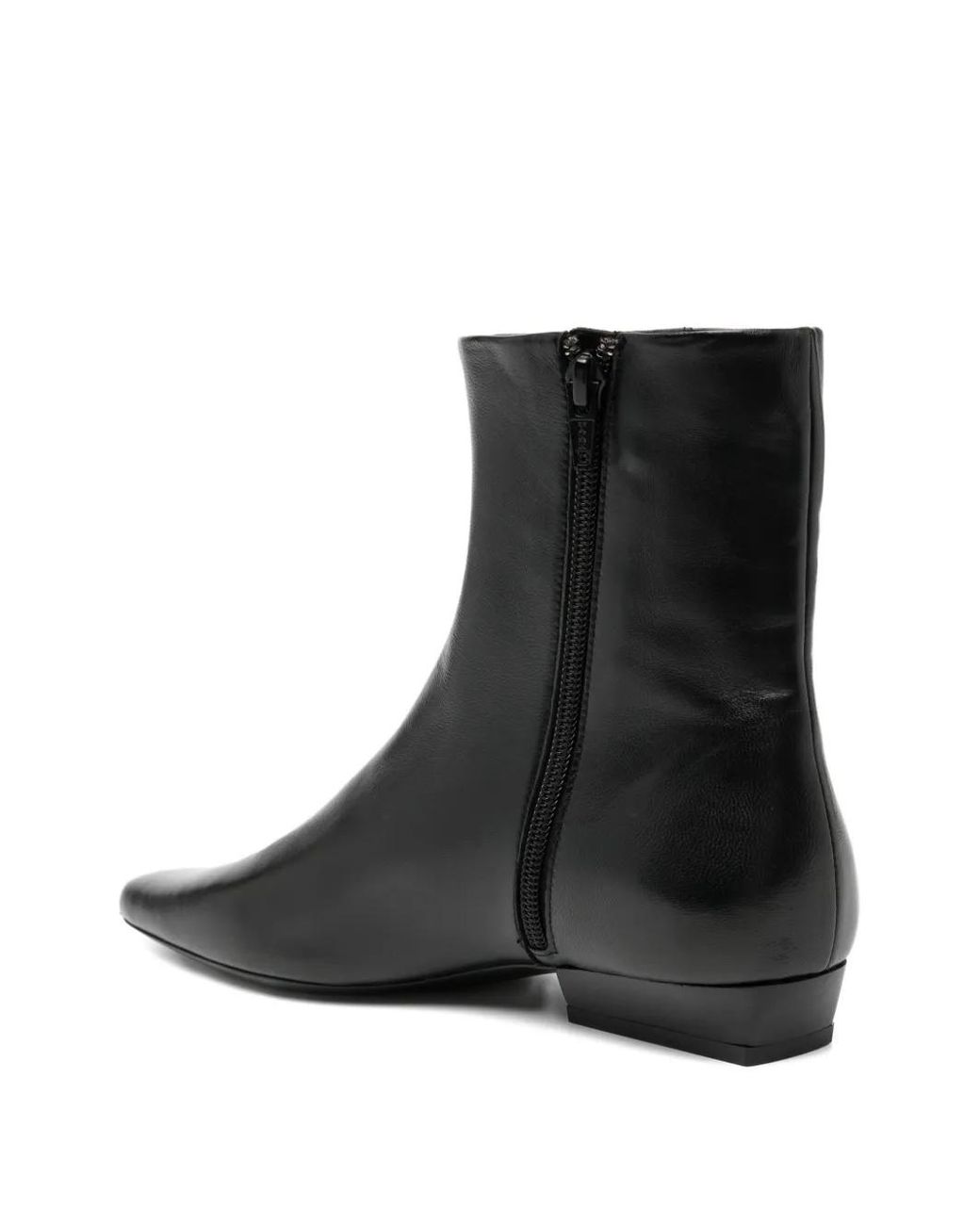 Staud Black 20Mm Wally Flat Ankle Boots