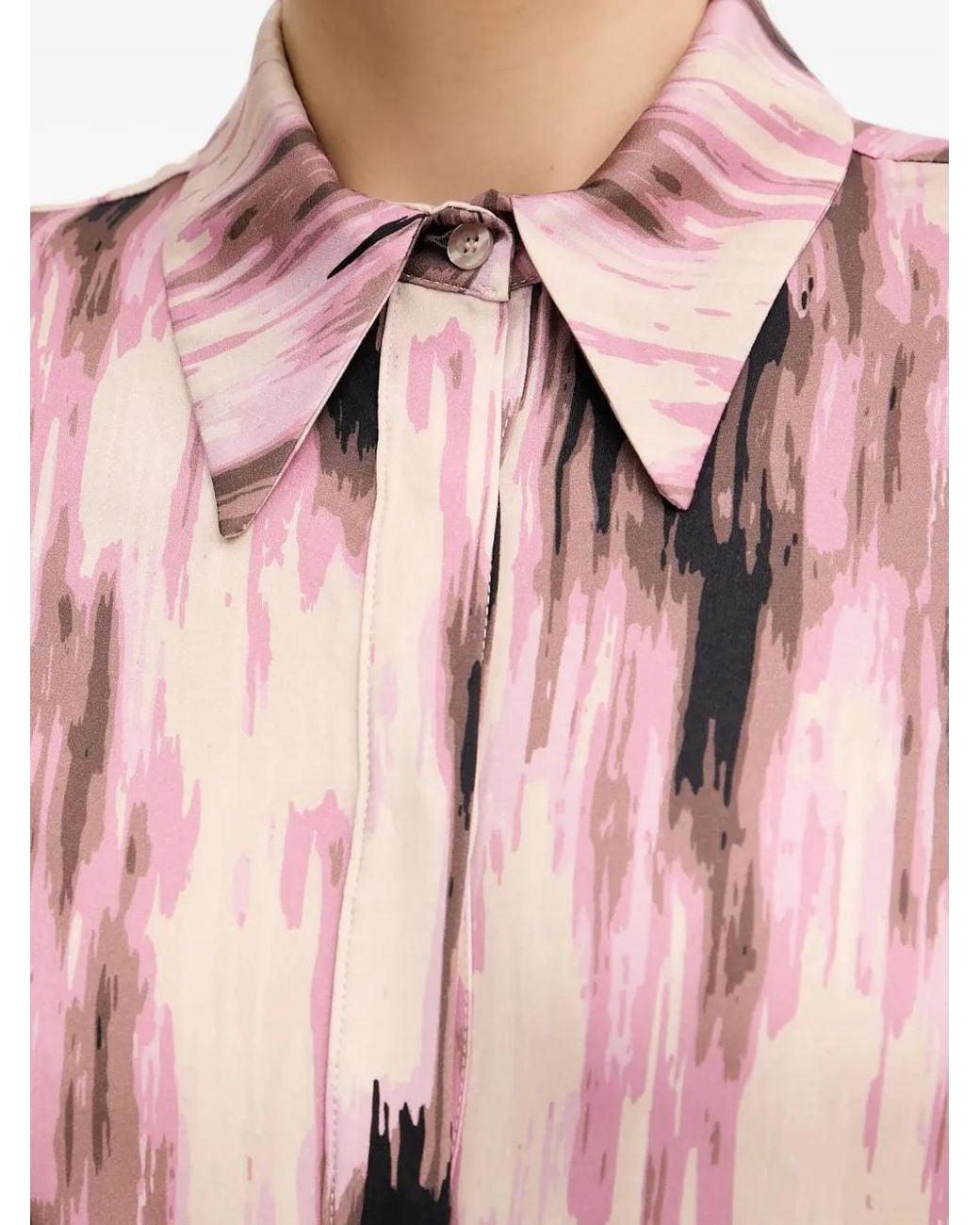 Silvian Heach Pink Button-Cuff Shirt