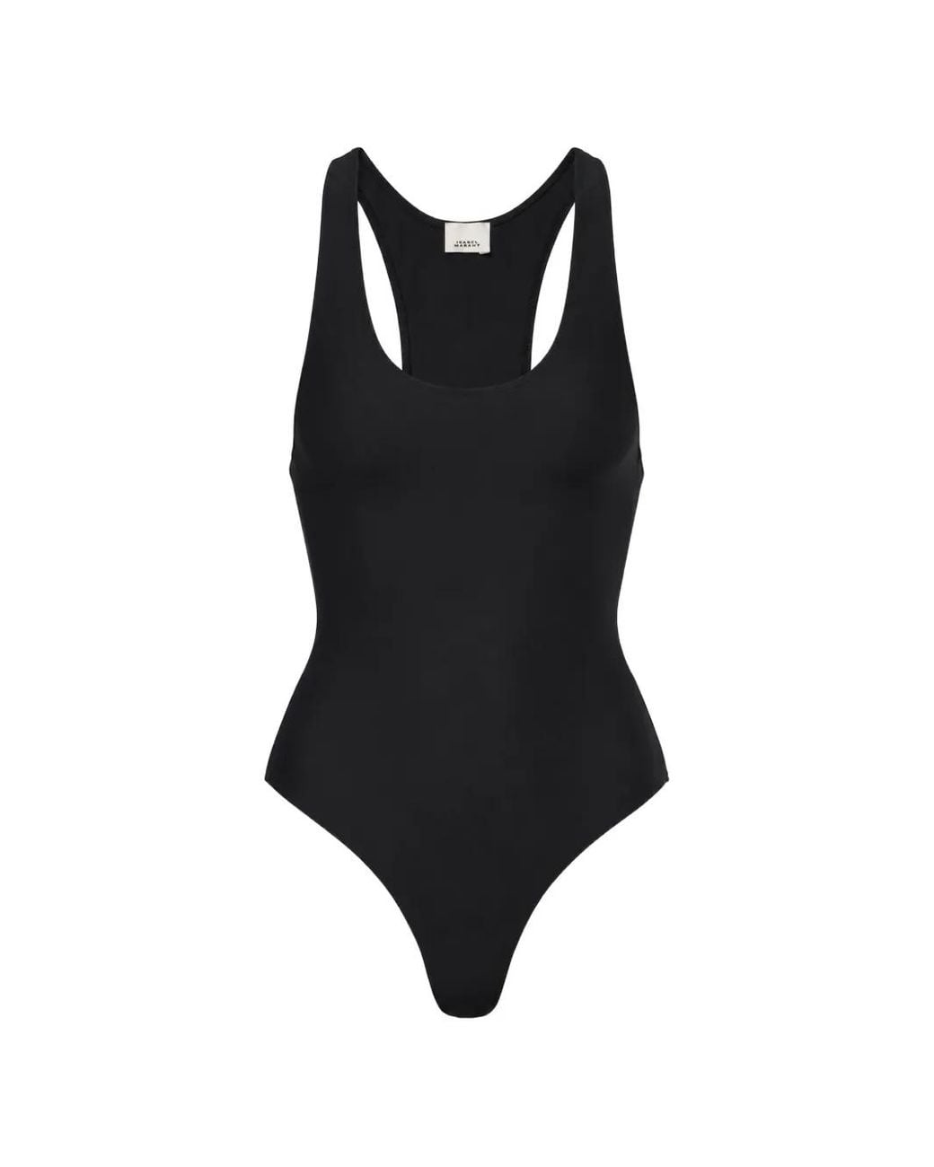 Isabel Marant Black Adalia Racerback Bodysuit