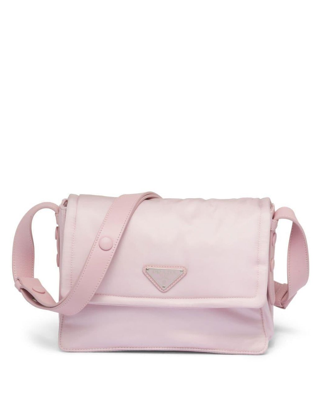 Prada Small Padded Re-nylon Shoulder Bag in Pink | Lyst