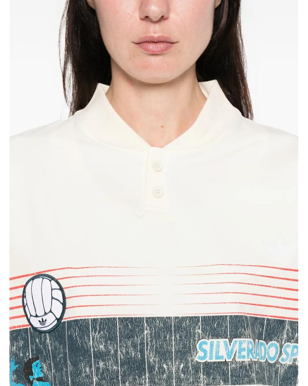 Adidas Blue Archive Summersport Graphic-Print Sweater