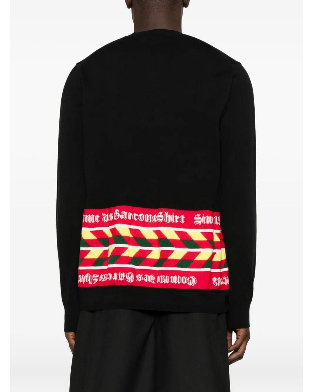Jersey Con Motivo Geométrico Comme des Garçons de hombre de color Black