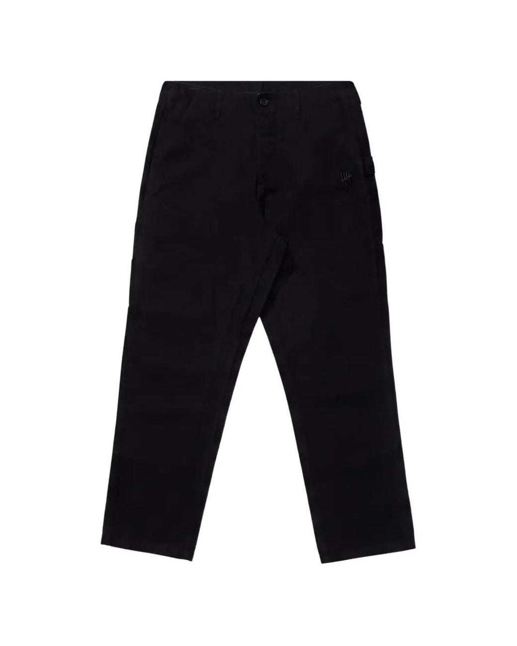 Undefeated Black Logo-Embroidered Trousers for men