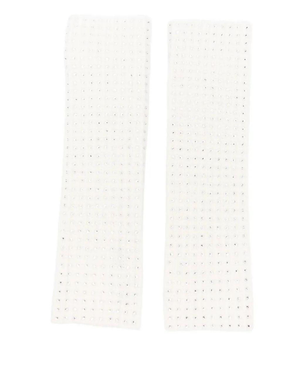 Maje White Fäustlinge Mit Strass
