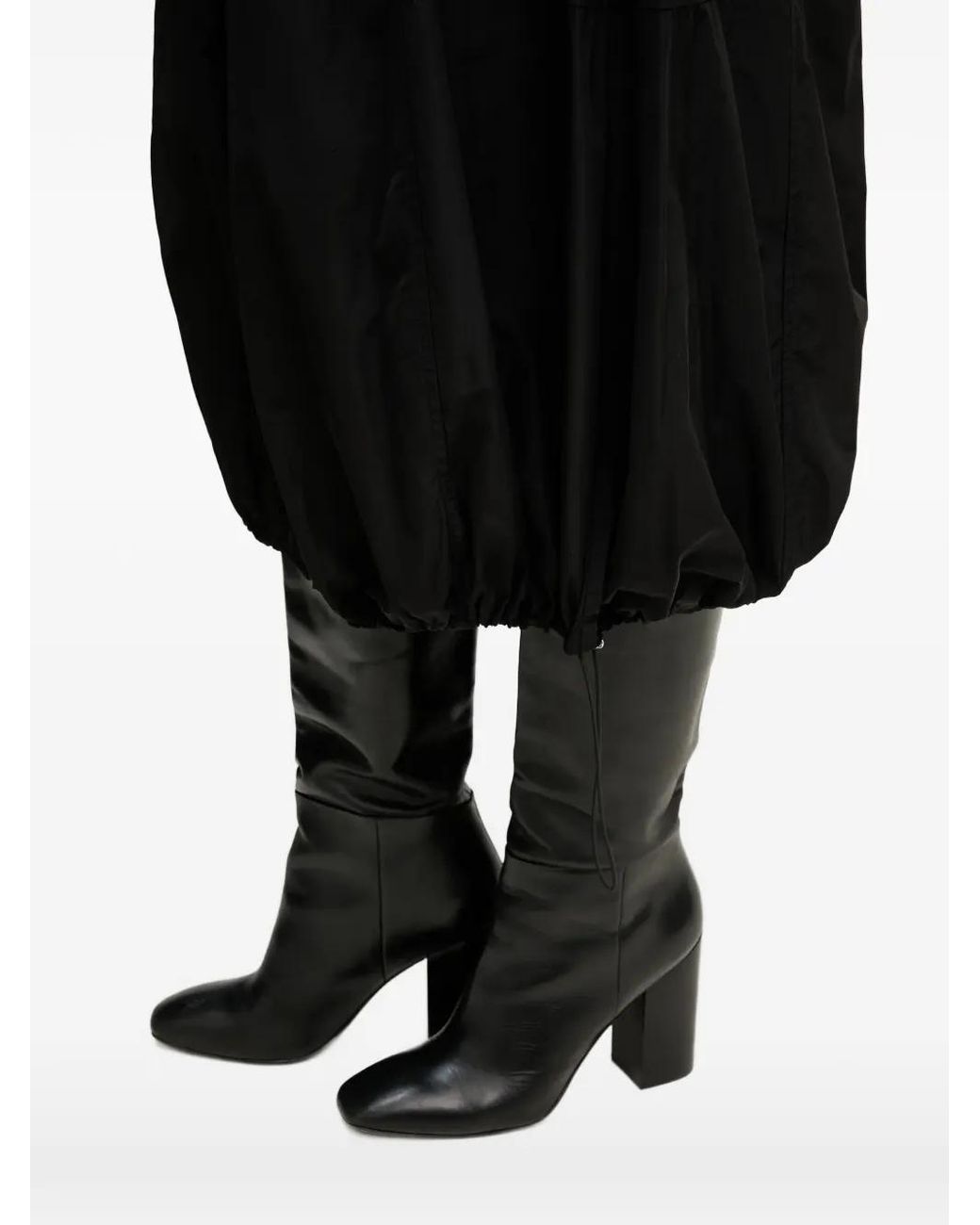 Joseph Ribkoff Black Drawstring Midi Skirt