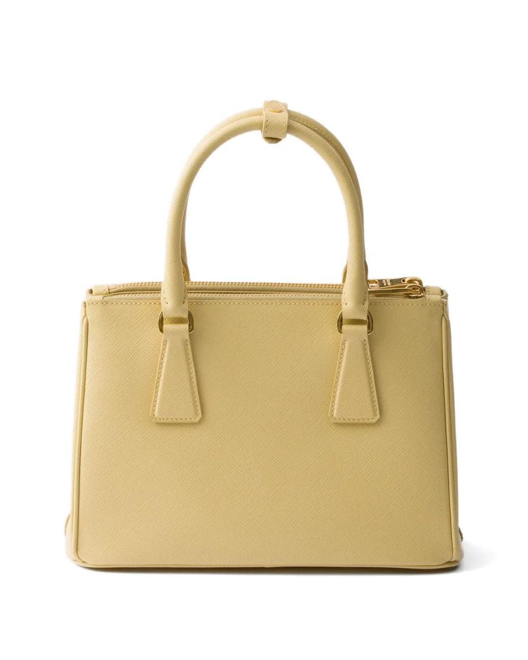 Prada Natural Galleria Small Saffiano Leather Bag