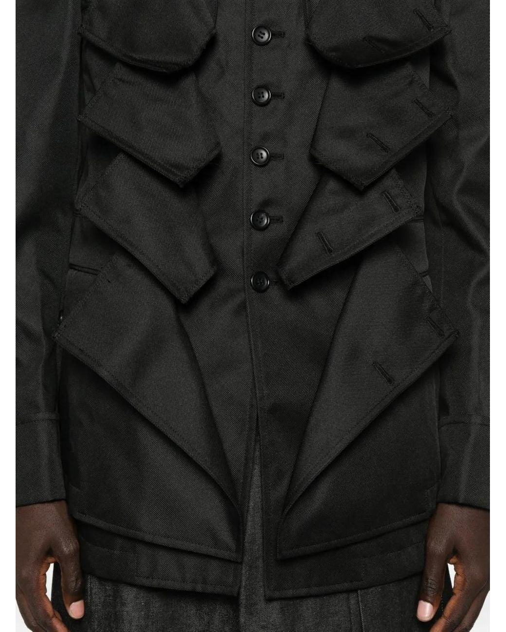 Comme des Garçons Black Flap-Pocket Jacket for men