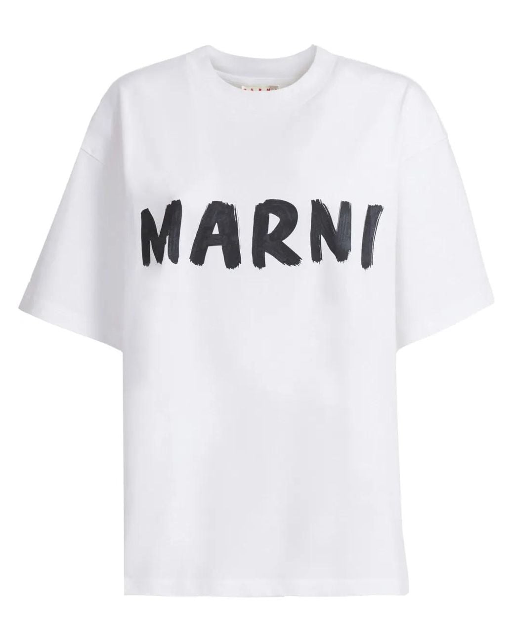 Marni White T-Shirt With Print