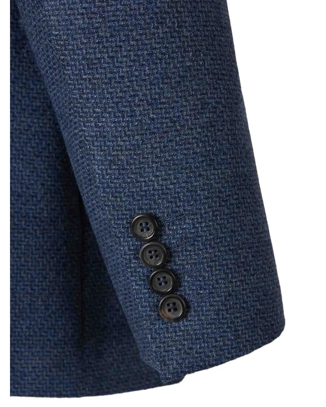 Canali Blue Single-Breasted Blazer for men