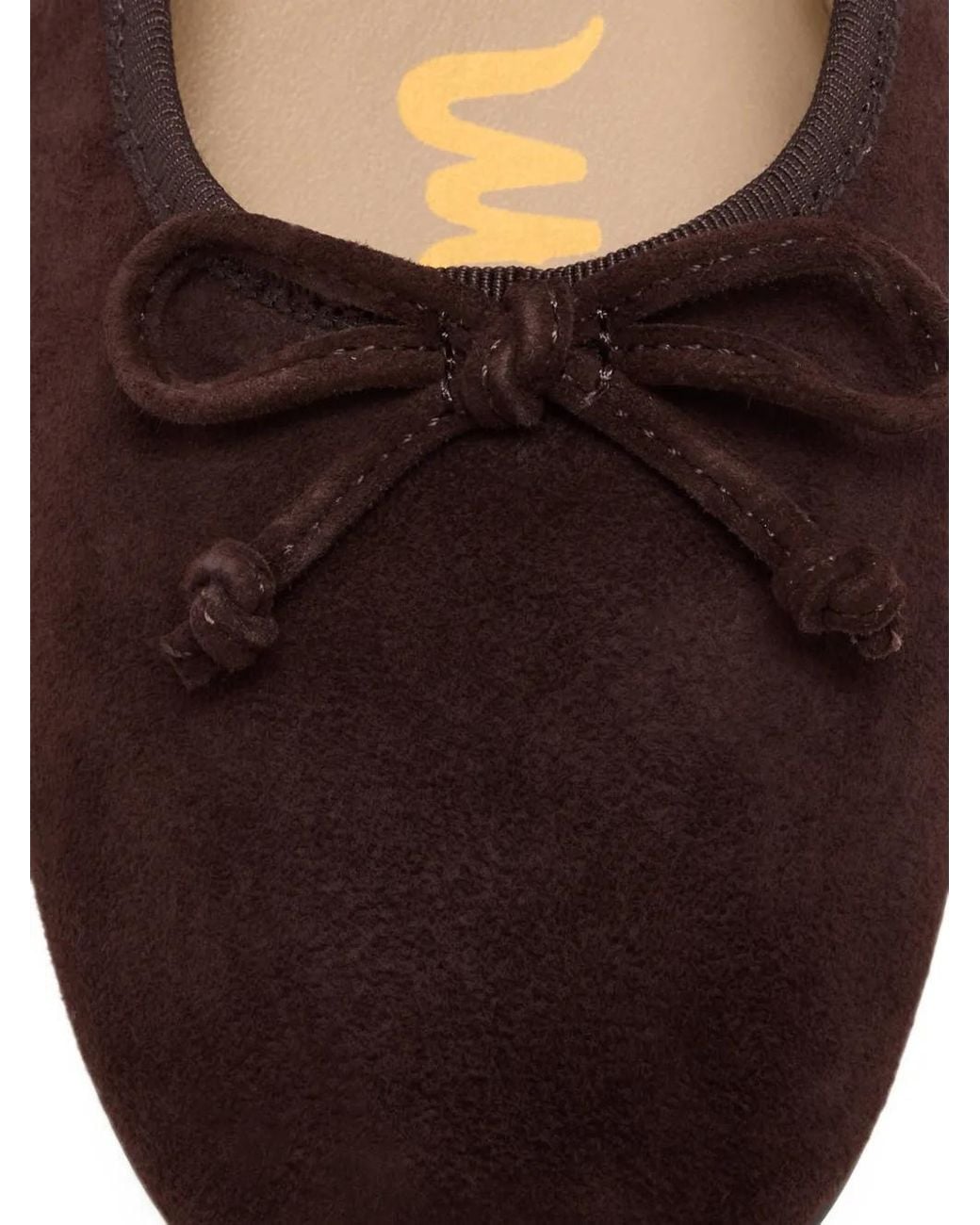 Sam Edelman Brown Alie Suede Ballet Flats