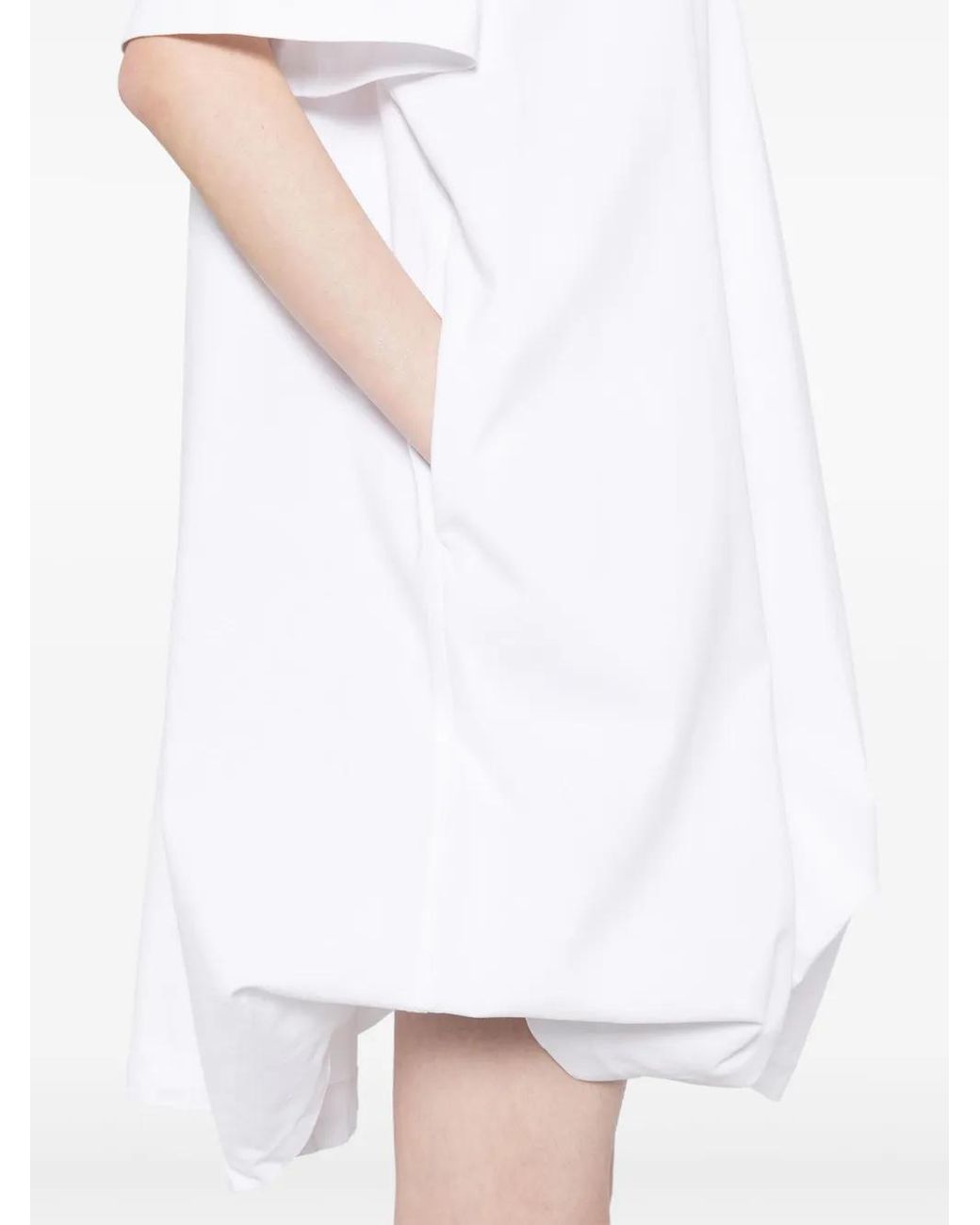 JNBY White Drawstring-Hem Dress