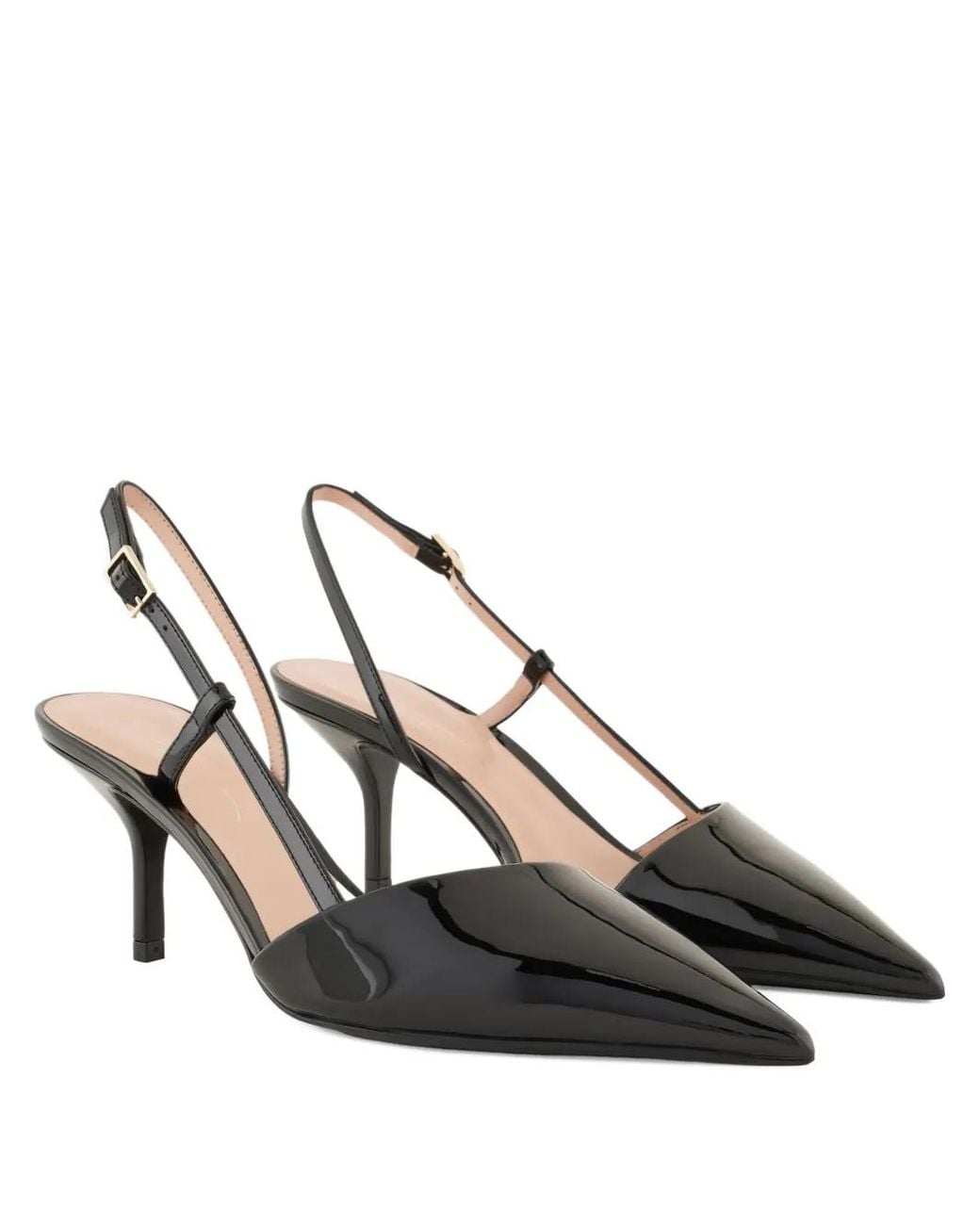 Giorgio Armani Black 65Mm Pointed-Toe Pumps