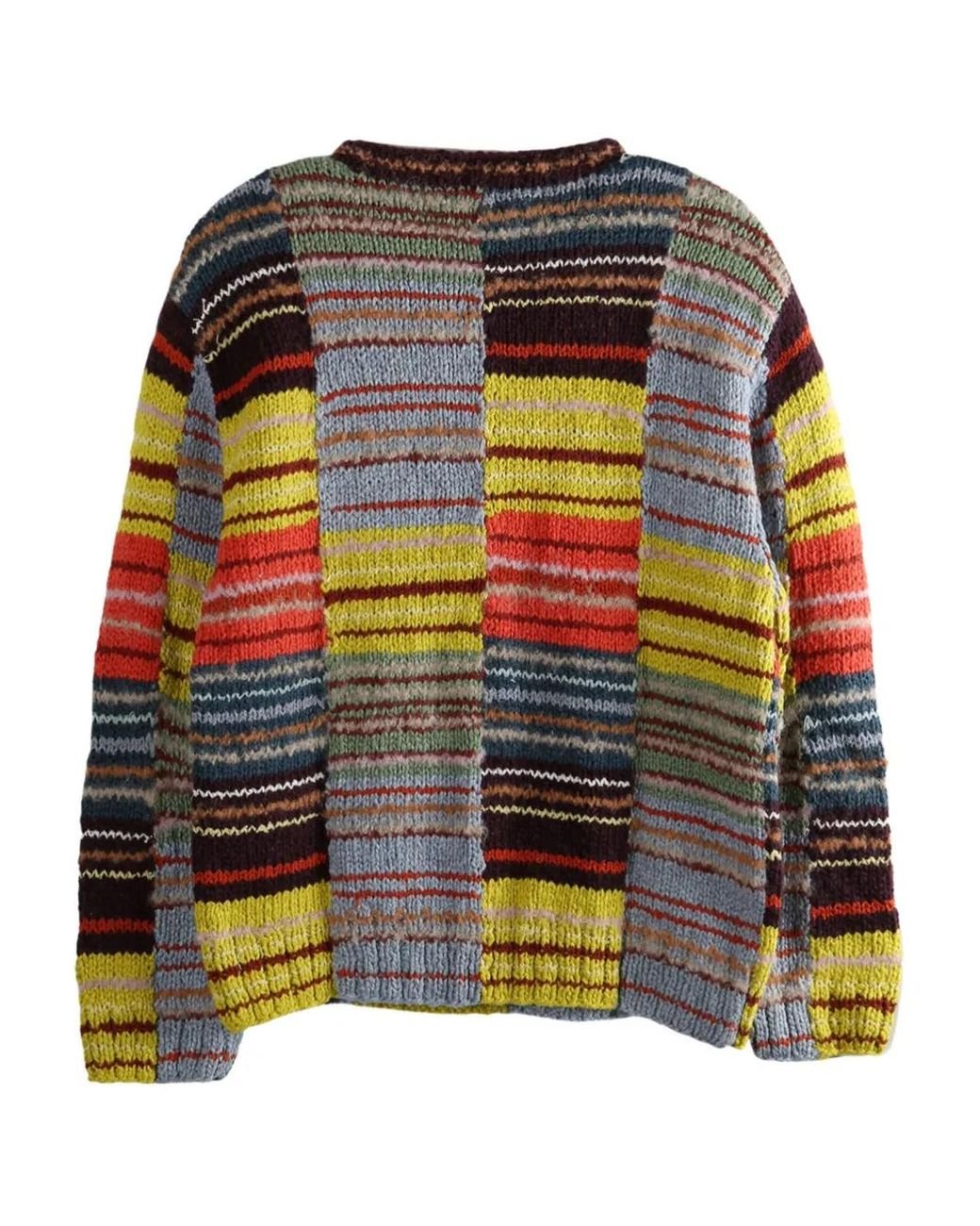 Colour-block striped sweater The Elder Statesman de hombre de color Black