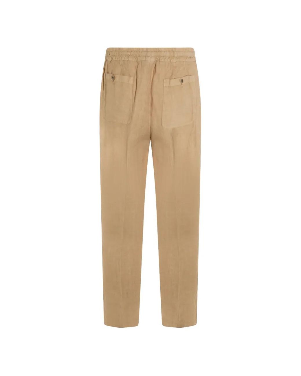 Altea Natural Drawstring-Waist Trousers for men