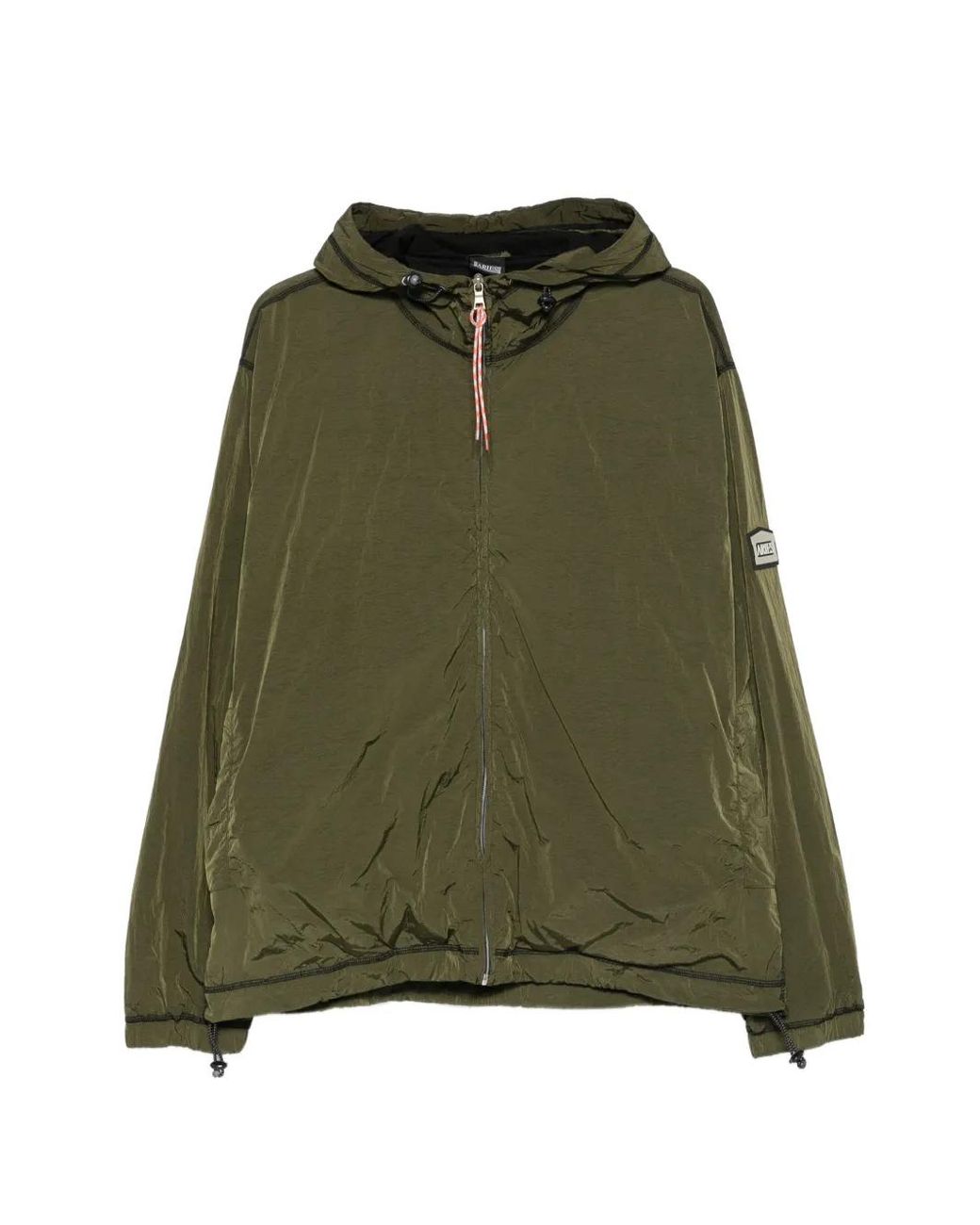 Aries Green Windcheater Hooded Jacket for men