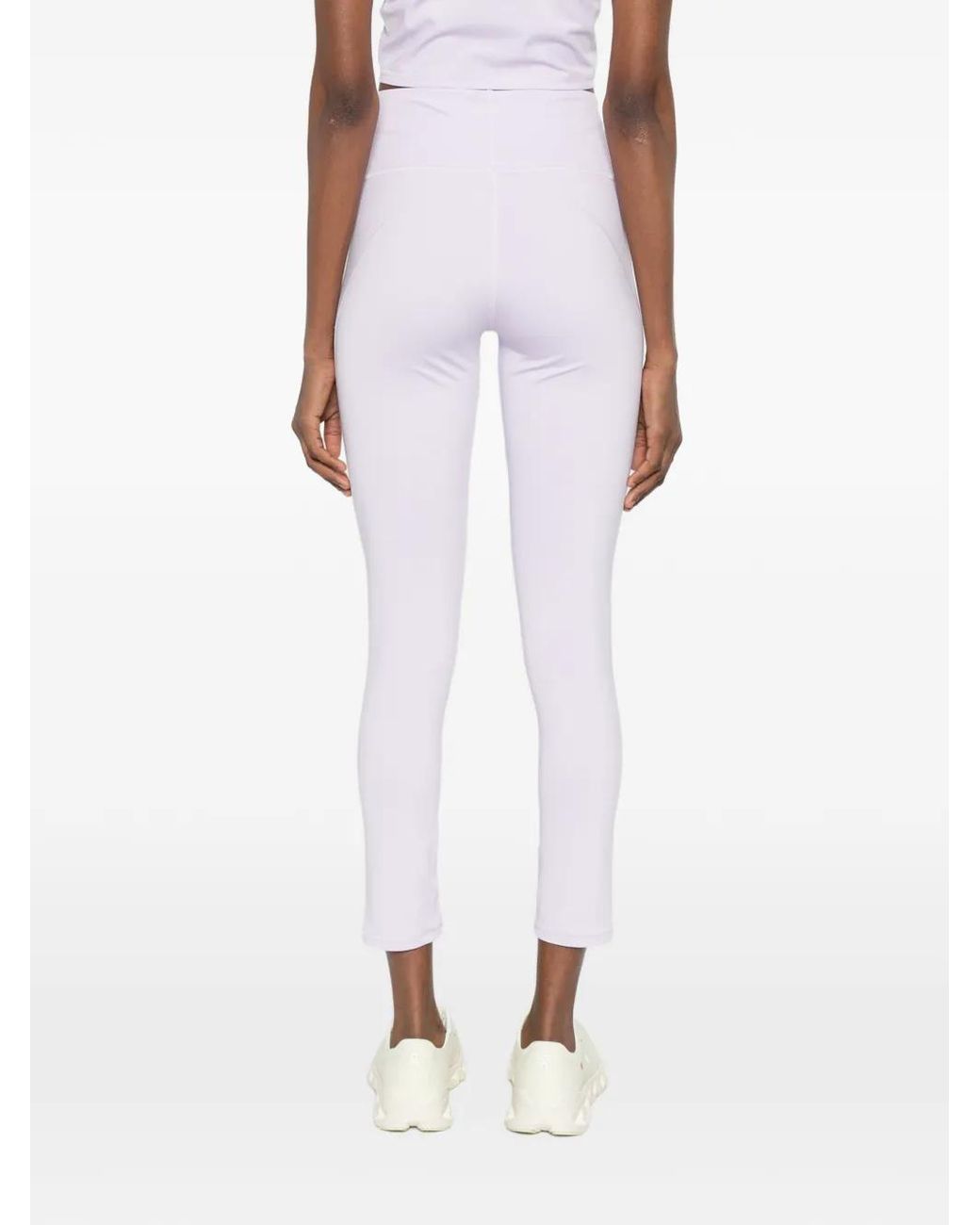 Adidas By Stella McCartney Purple Logo High-Waisted Leggings