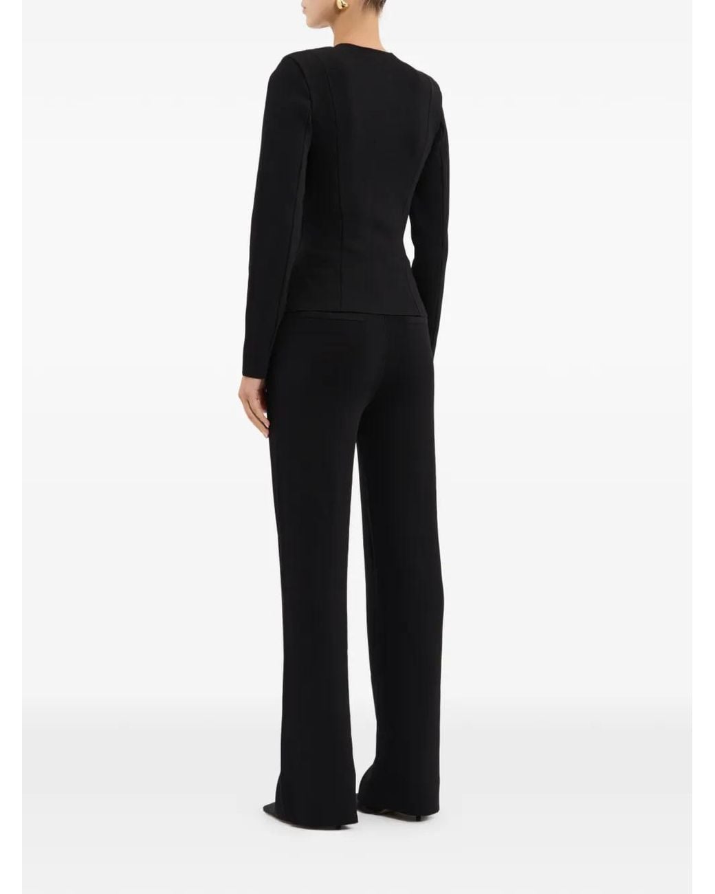 Rebecca Vallance Black Perach Knit Trousers