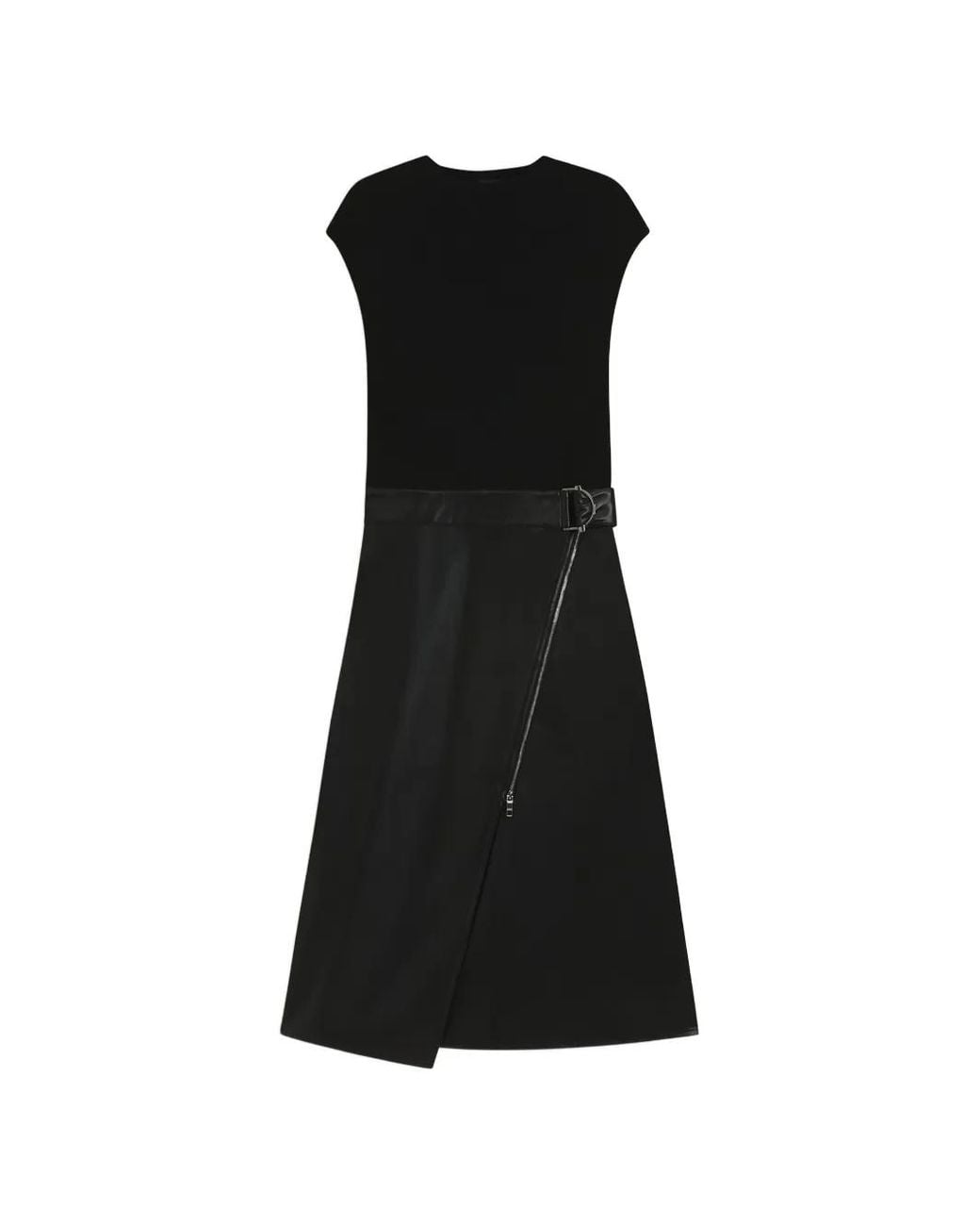 Boss Black Zip Wrap Dress