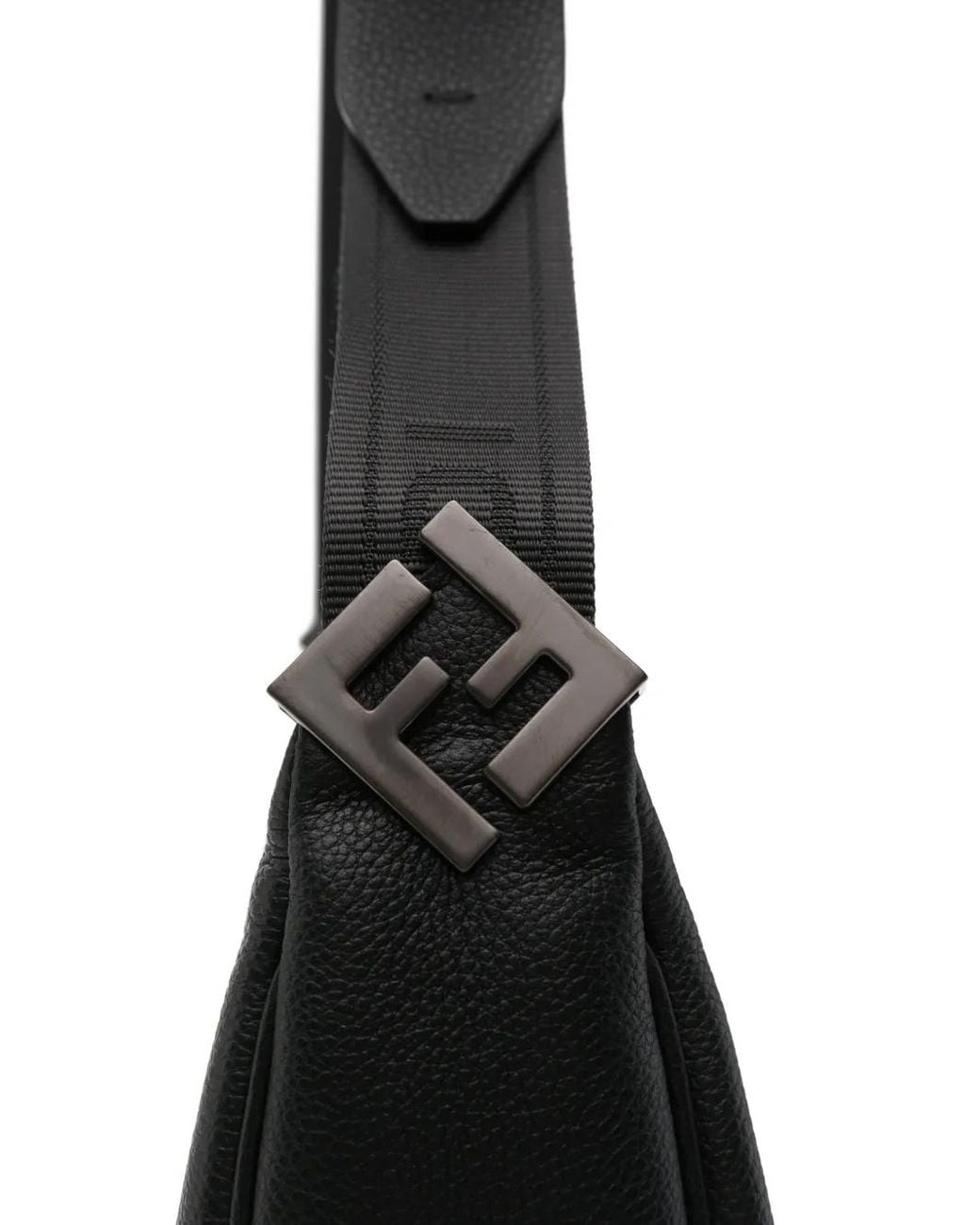 Fendi Black Sac Porté Épaule À Design Demi-Lune for men
