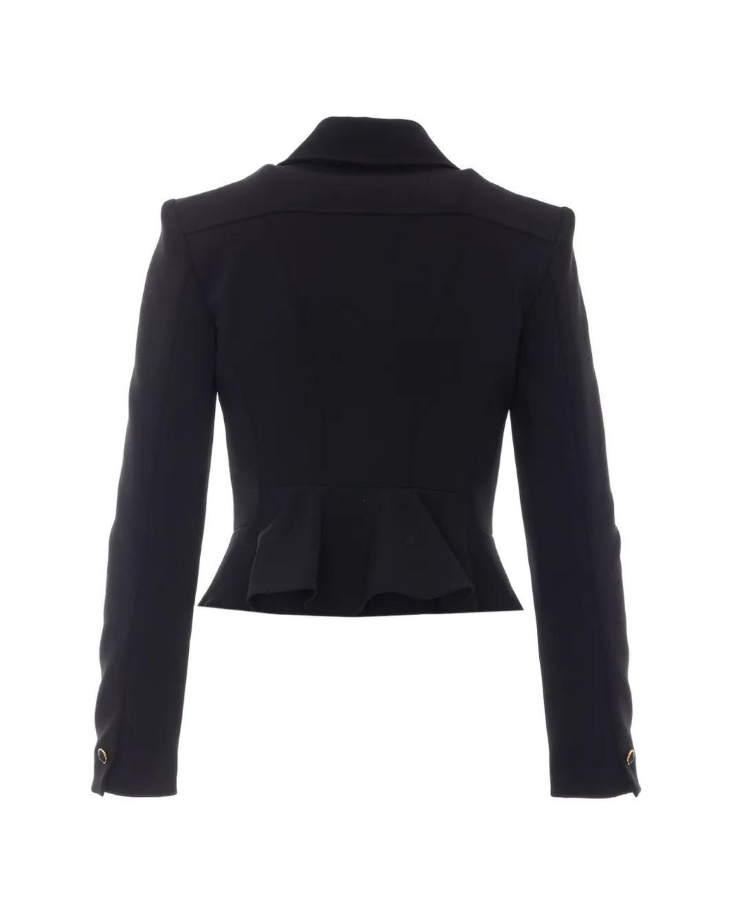 Elisabetta Franchi Blue Veste À Bordure Volantée
