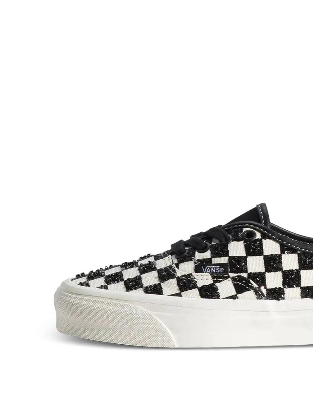 Vans White Authentic Checkerboard Sneakers
